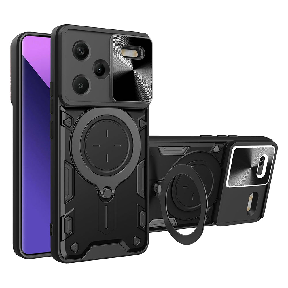 Deksel for Xiaomi Redmi Note 13 Pro+, Techsuit, CamGuard Pro, Svart