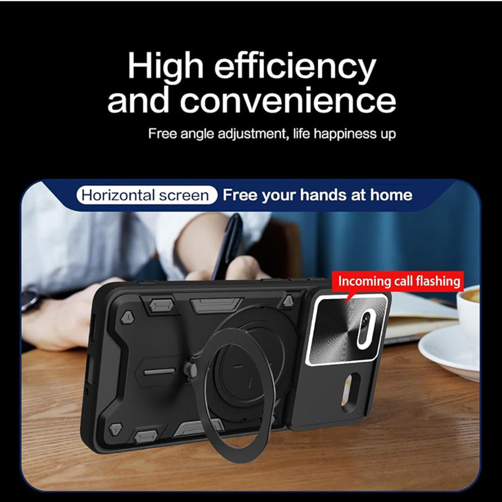 Deksel for Xiaomi Redmi Note 13 Pro+, Techsuit, CamGuard Pro, Svart