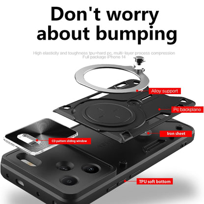 Deksel for Xiaomi Redmi Note 13 Pro+, Techsuit, CamGuard Pro, Svart