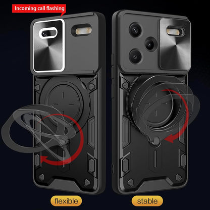 Deksel for Xiaomi Redmi Note 13 Pro+, Techsuit, CamGuard Pro, Svart