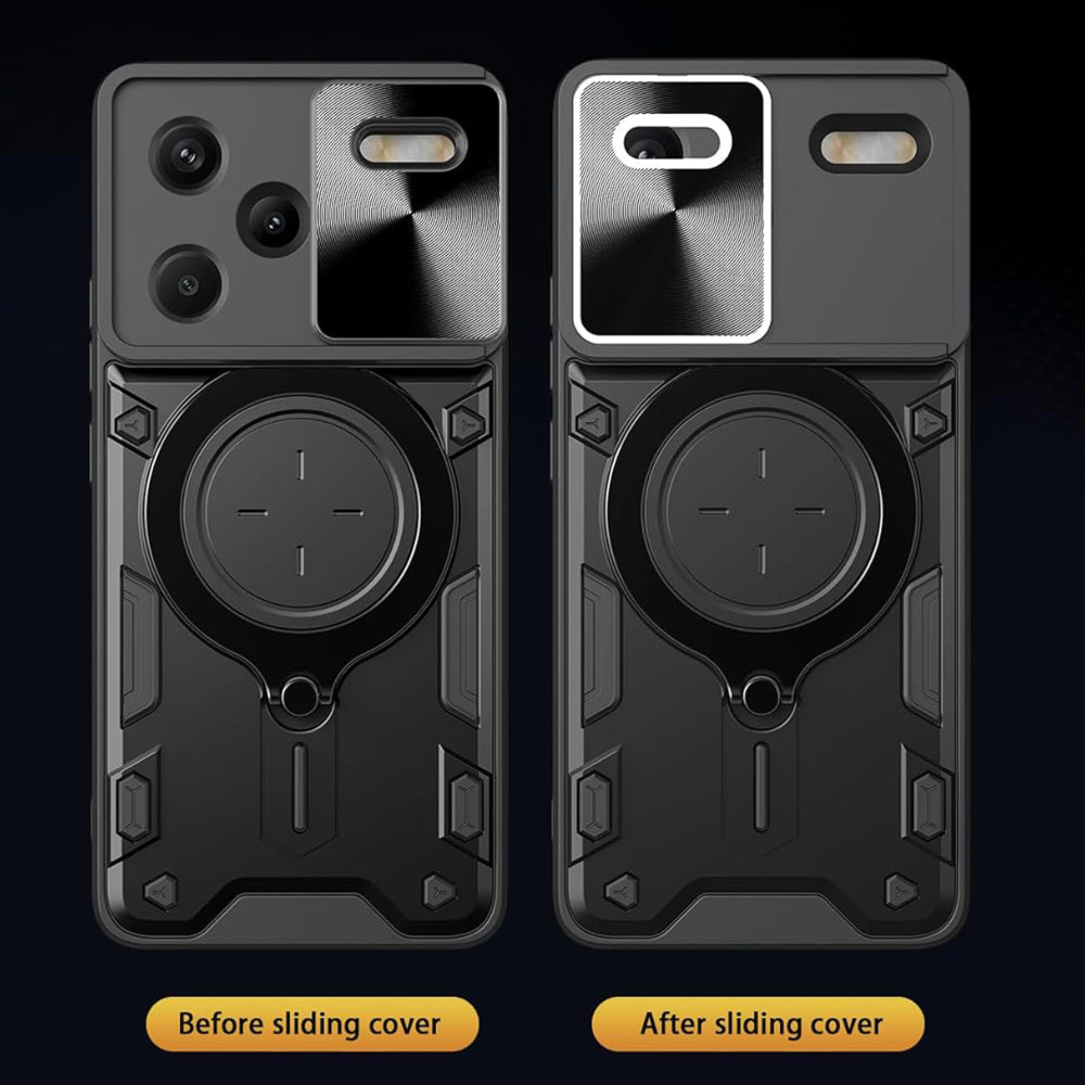Deksel for Xiaomi Redmi Note 13 Pro+, Techsuit, CamGuard Pro, Svart