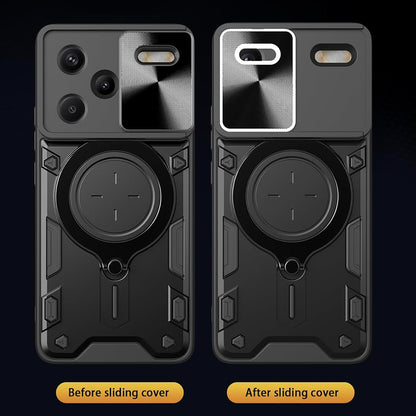 Deksel for Xiaomi Redmi Note 13 Pro+, Techsuit, CamGuard Pro, Svart