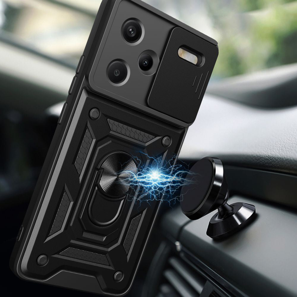 Deksel til Xiaomi Redmi Note 13 Pro+, Techsuit, CamShield, Svart