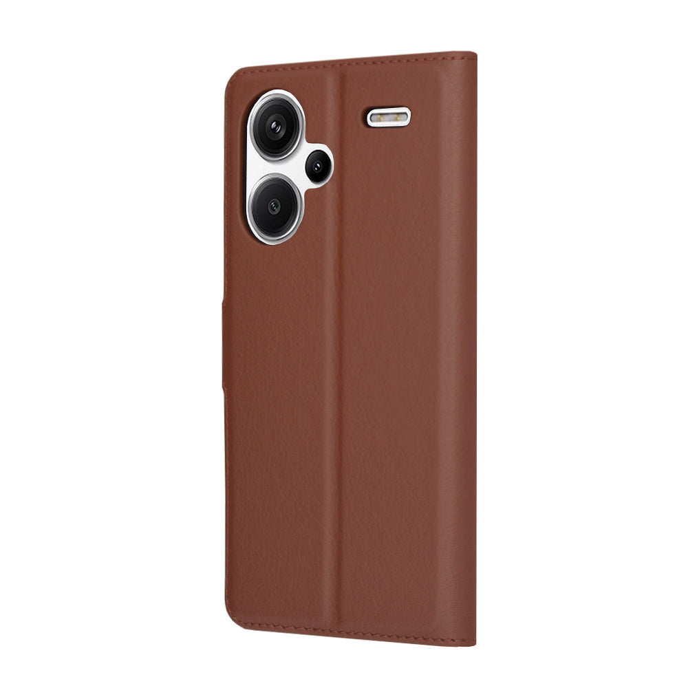 Deksel for Xiaomi Redmi Note 13 Pro+, Techsuit, Leather Folio, Brun