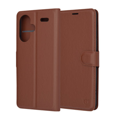 Deksel for Xiaomi Redmi Note 13 Pro+, Techsuit, Leather Folio, Brun