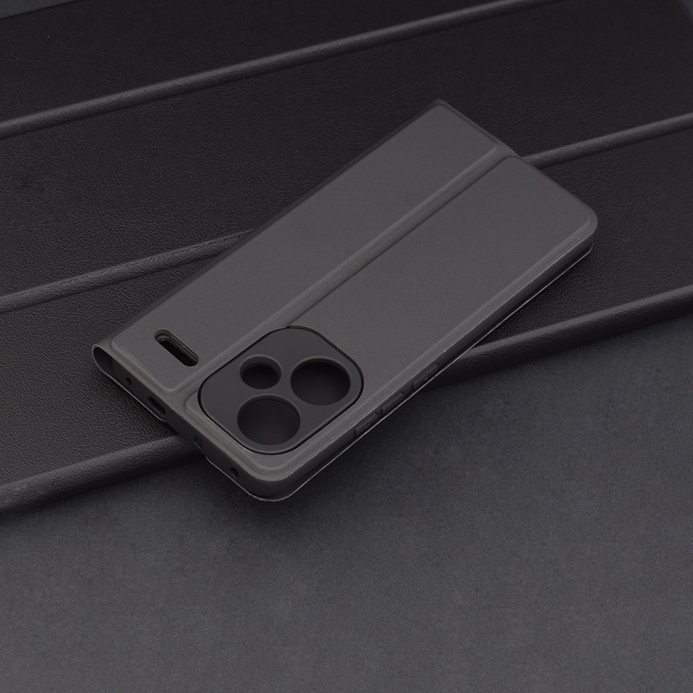 Deksel til Xiaomi Redmi Note 13 Pro+, Techsuit, Magskin Book, Svart