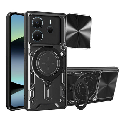 Deksel for Xiaomi Redmi Note 14 4G (Regional), Techsuit, CamGuard Pro, Svart