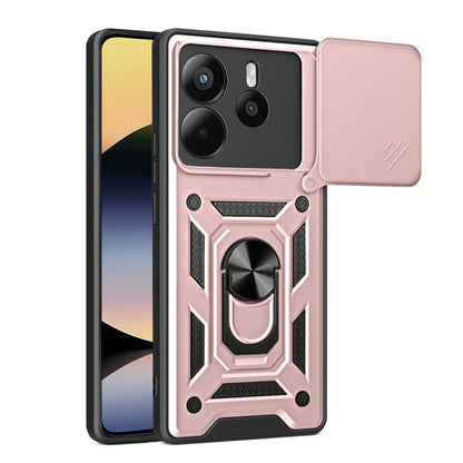 Deksel til Xiaomi Redmi Note 14 4G (Regional), Techsuit, CamShield, Rosa