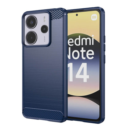 Deksel til Xiaomi Redmi Note 14 4G (Regional), Techsuit, Karbon, Blå