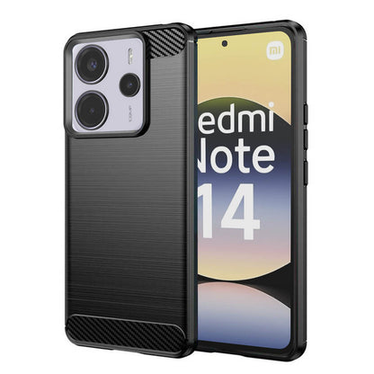 Deksel til Xiaomi Redmi Note 14 4G (Regional), Techsuit, Karbon, Svart