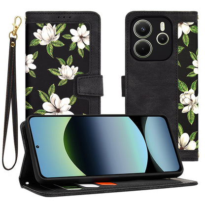 Deksel for Xiaomi Redmi Note 14 4G (Regional), Techsuit, FlipCraft, Svart