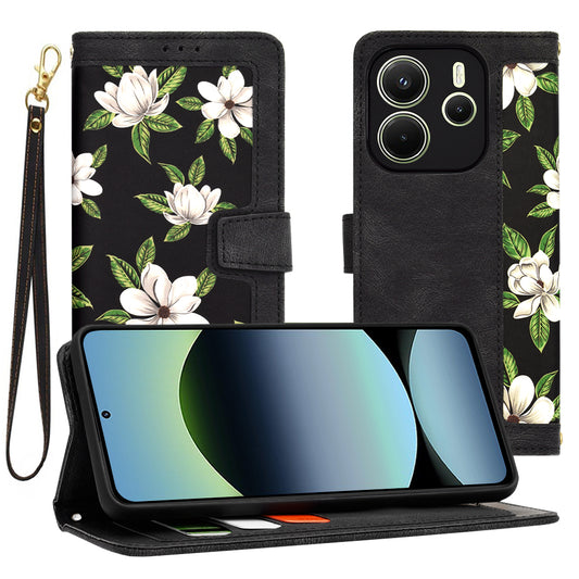 Deksel for Xiaomi Redmi Note 14 4G (Regional), Techsuit, FlipCraft, Svart