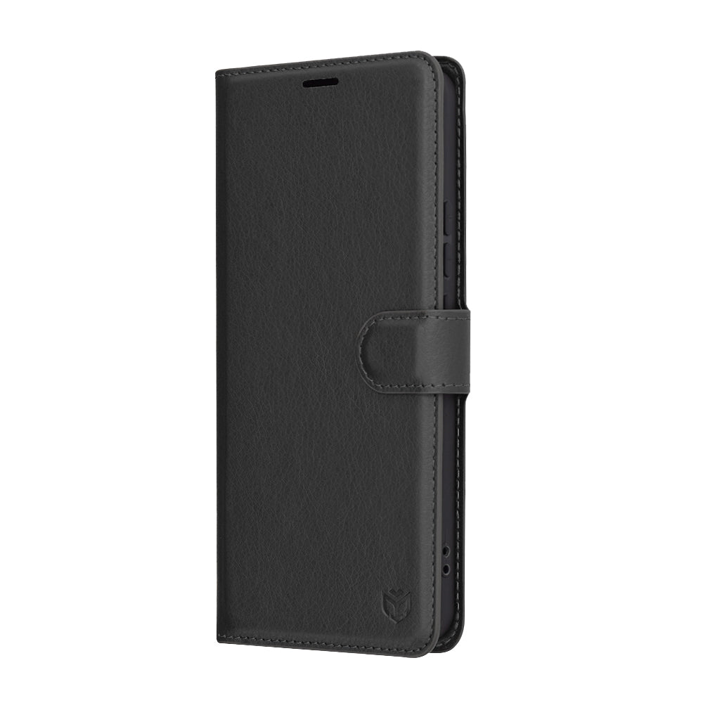 Deksel for Xiaomi Redmi Note 14 4G (Regional), Techsuit, Lær Folio, Svart