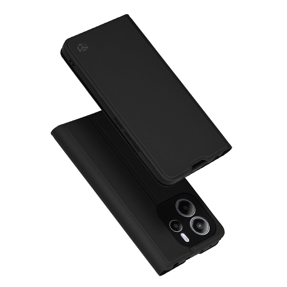 Deksel til Xiaomi Redmi Note 14 4G (Regional), Techsuit, Magskin Book, Svart