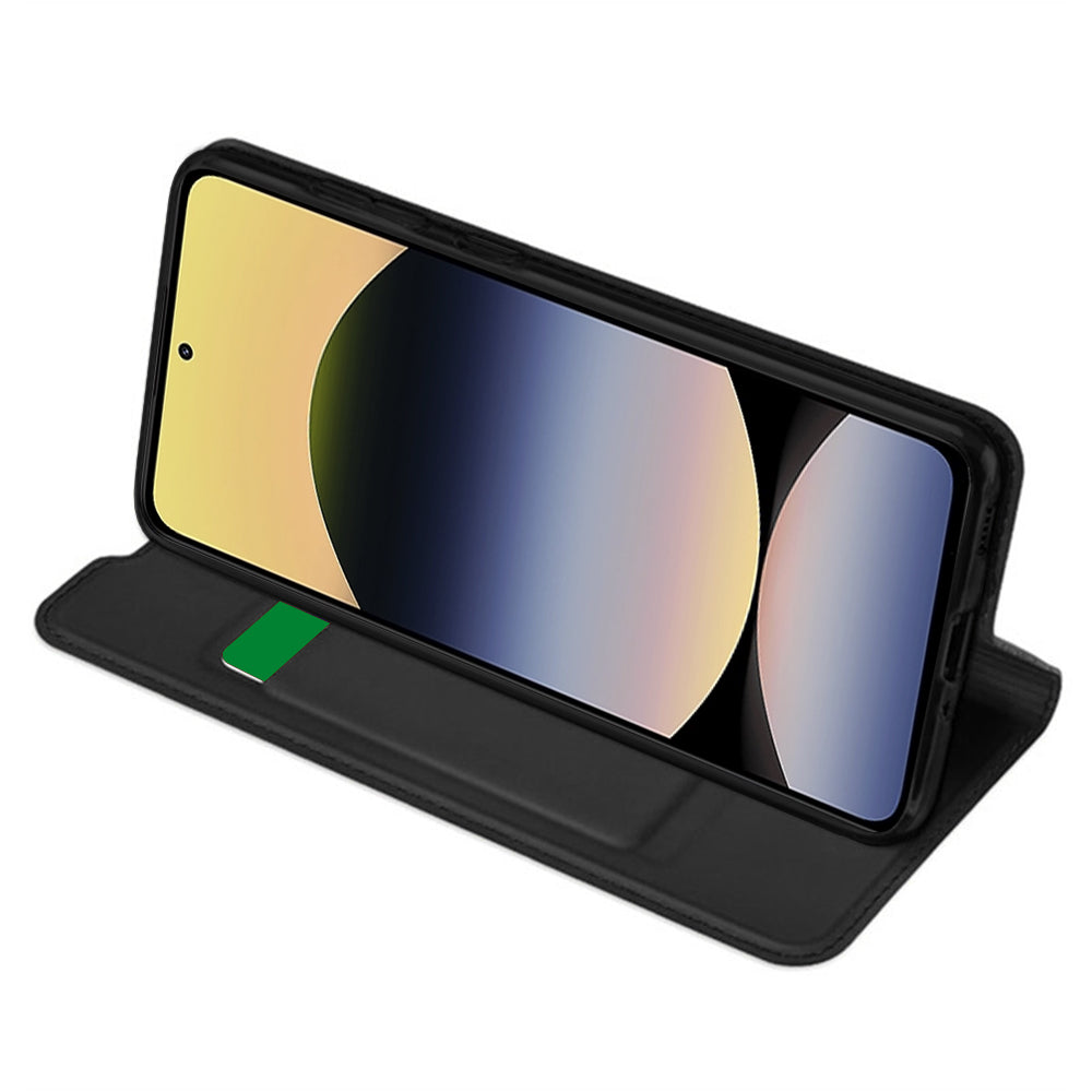 Deksel til Xiaomi Redmi Note 14 4G (Regional), Techsuit, Magskin Book, Svart