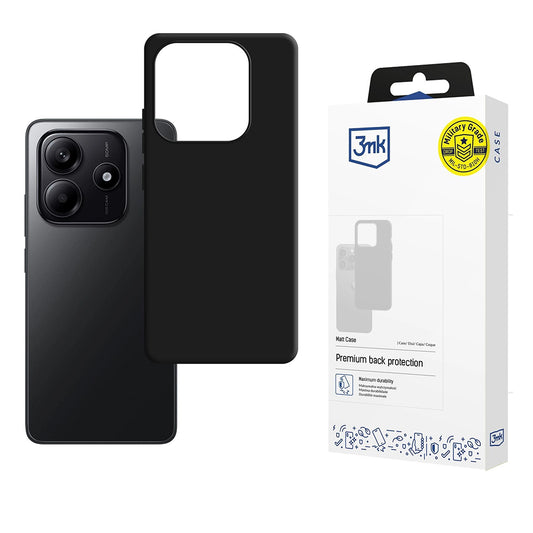 Deksel for Xiaomi Redmi Note 14 4G (Standard), 3MK, Matt svart