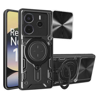 Deksel for Xiaomi Redmi Note 14 4G (Standard), Techsuit, CamGuard Pro, Svart