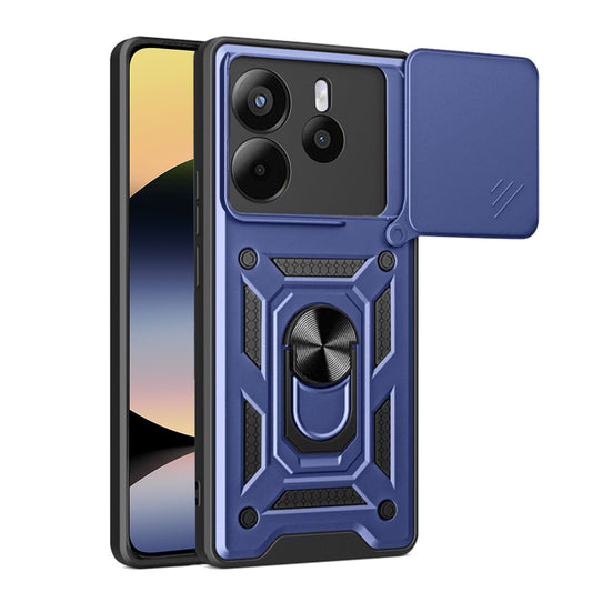 Deksel for Xiaomi Redmi Note 14 4G (Standard), Techsuit, CamShield, Blå