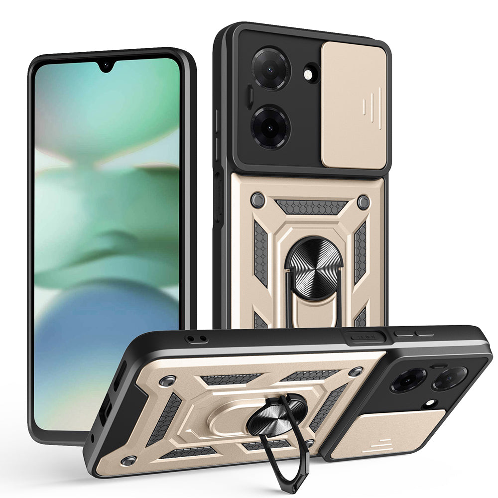 Deksel til Xiaomi Redmi Note 14 4G (Standard), Techsuit, CamShield, Gullfarget