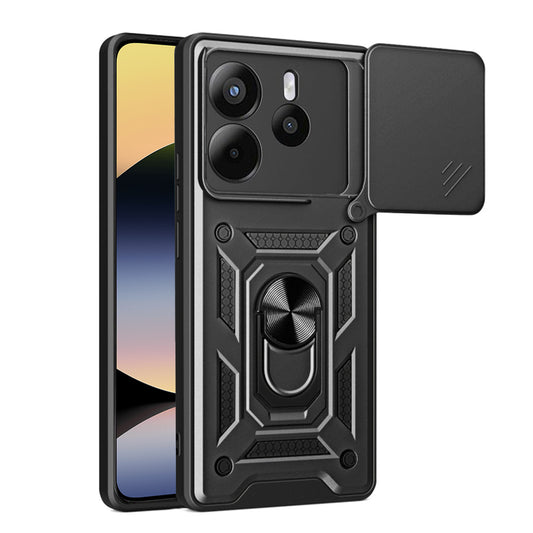 Deksel for Xiaomi Redmi Note 14 4G (Standard), Techsuit, CamShield, Svart