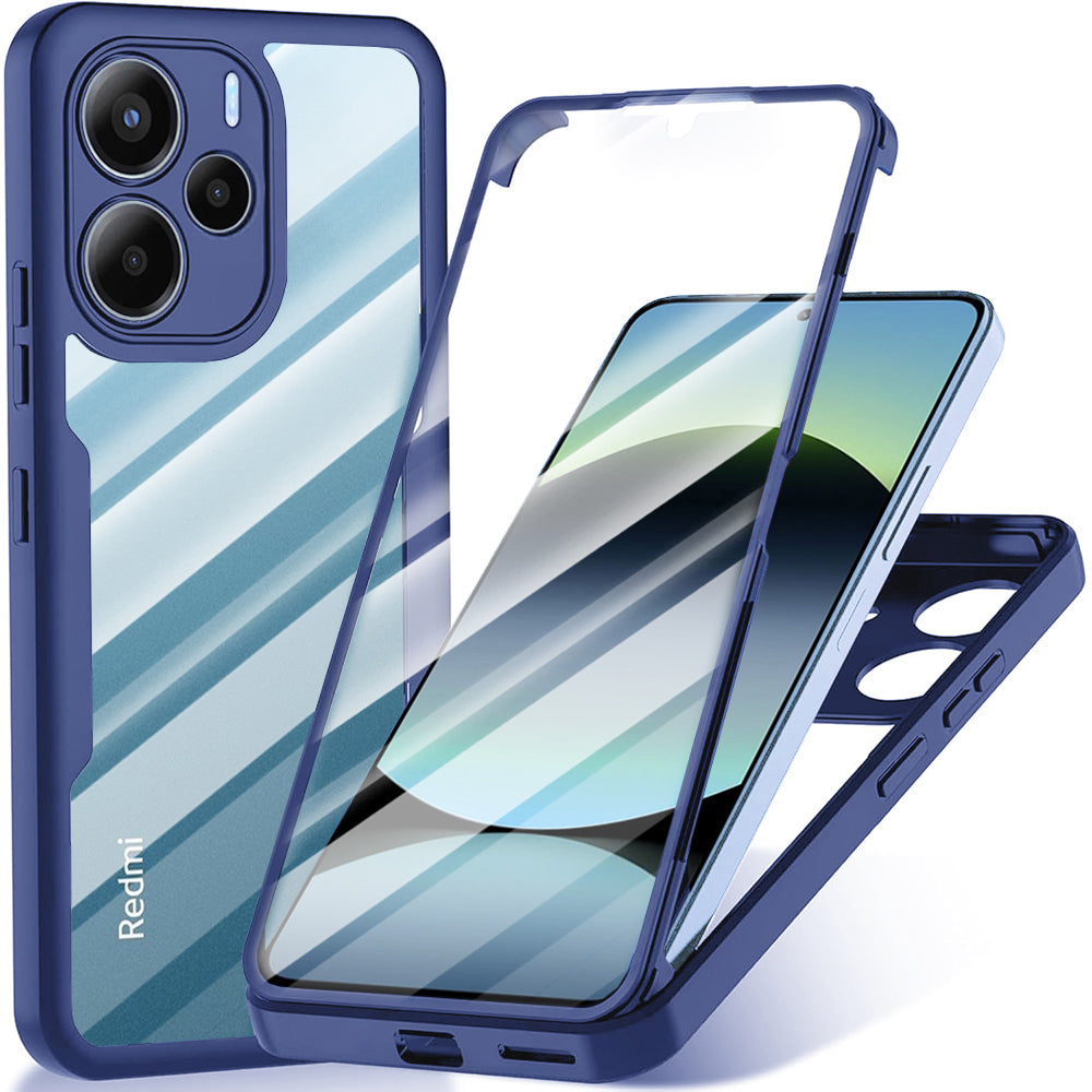 Deksel for Xiaomi Redmi Note 14 4G (Standard), Techsuit, ColorVerse 360, Blå