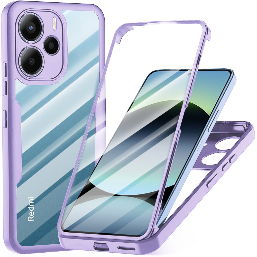 Deksel for Xiaomi Redmi Note 14 4G (Standard), Techsuit, ColorVerse 360, Lilla