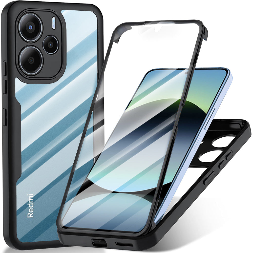 Deksel for Xiaomi Redmi Note 14 4G (Standard), Techsuit, ColorVerse 360, Svart
