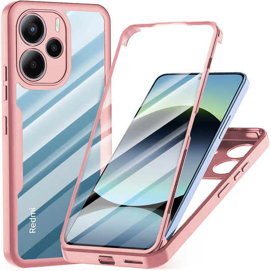 Deksel for Xiaomi Redmi Note 14 4G (Standard), Techsuit, ColorVerse 360, Rosa