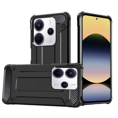 Deksel for Xiaomi Redmi Note 14 4G (Standard), Techsuit, Hybrid Armor, Svart