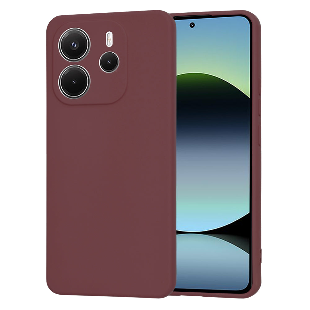 Deksel for Xiaomi Redmi Note 14 4G (Standard), Techsuit, SoftFlex, Burgunder