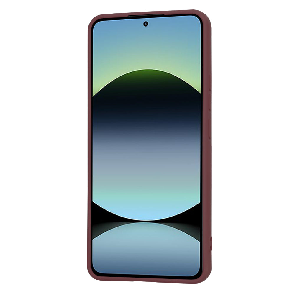 Deksel for Xiaomi Redmi Note 14 4G (Standard), Techsuit, SoftFlex, Burgunder