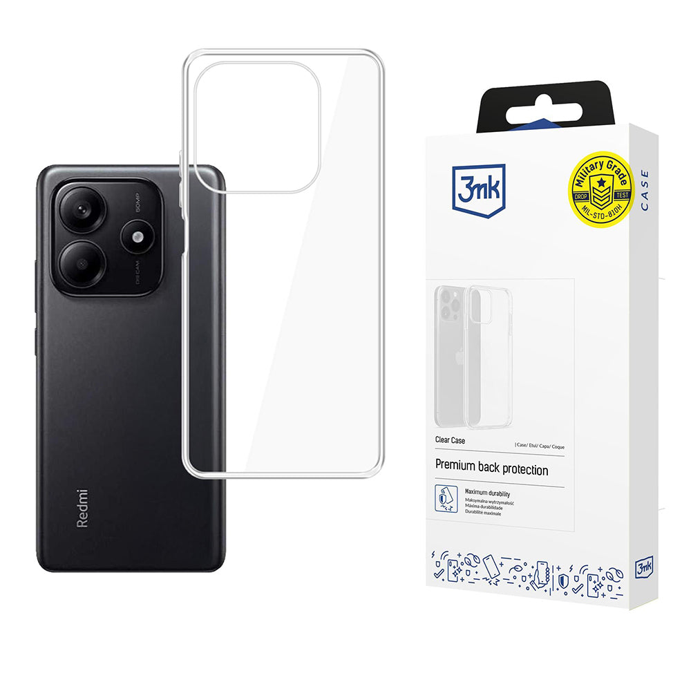 Deksel for Xiaomi Redmi Note 14 5G, 3MK, Klar, Transparent