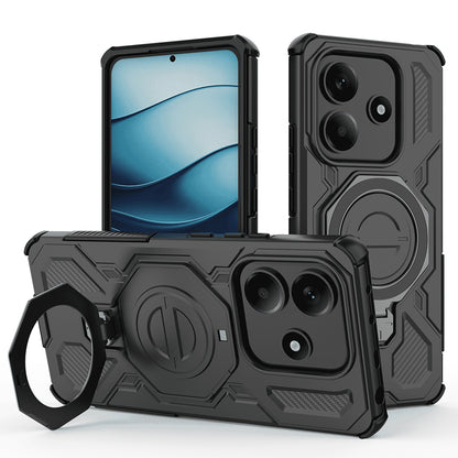 Deksel for Xiaomi Redmi Note 14 5G, Techsuit, Carbon Shield Pro, Svart