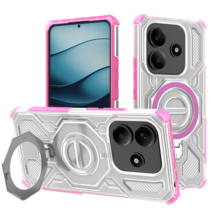 Deksel for Xiaomi Redmi Note 14 5G, Techsuit, Carbon Shield Pro, Rosa