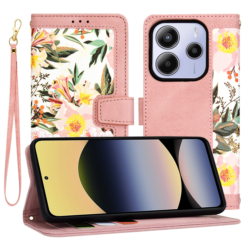 Deksel for Xiaomi Redmi Note 14 5G, Techsuit, FlipCraft, Rosa