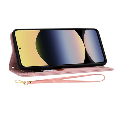 Deksel for Xiaomi Redmi Note 14 5G, Techsuit, FlipCraft, Rosa