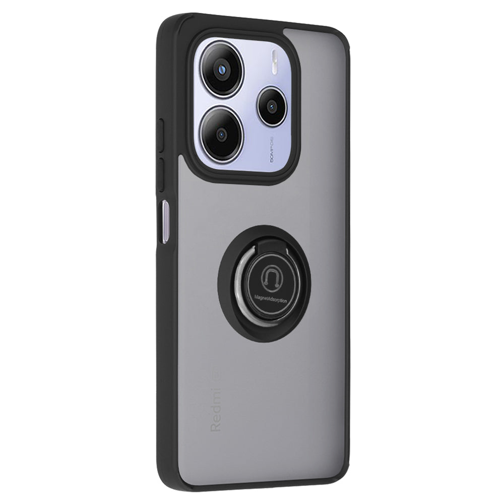 Deksel til Xiaomi Redmi Note 14 5G, Techsuit, Glinth, Svart