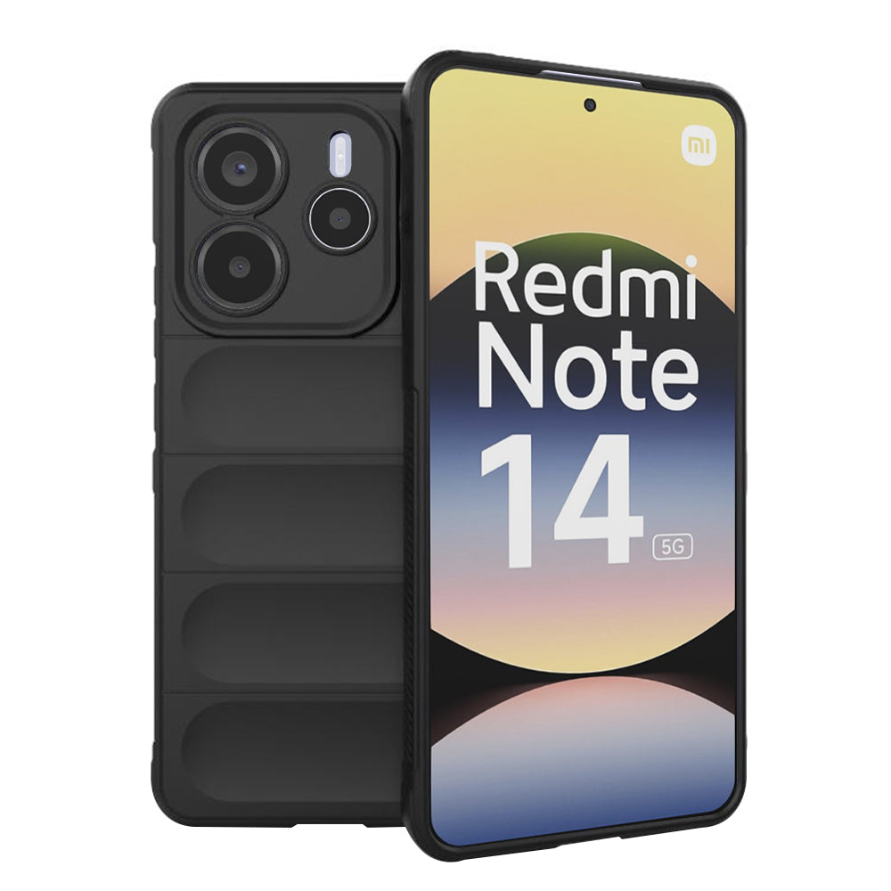 Deksel for Xiaomi Redmi Note 14 5G, Techsuit, Magic Shield, Svart