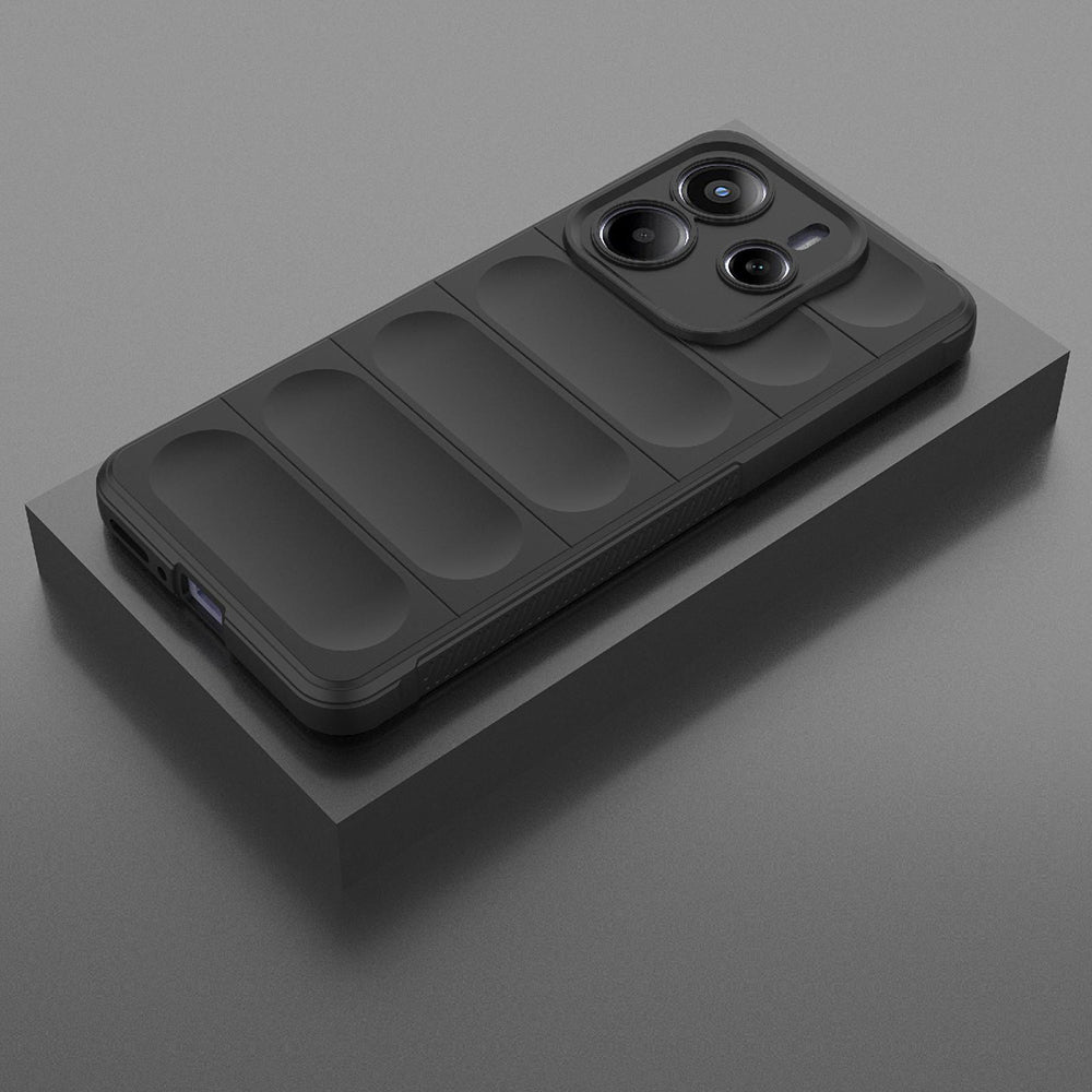 Deksel for Xiaomi Redmi Note 14 5G, Techsuit, Magic Shield, Svart