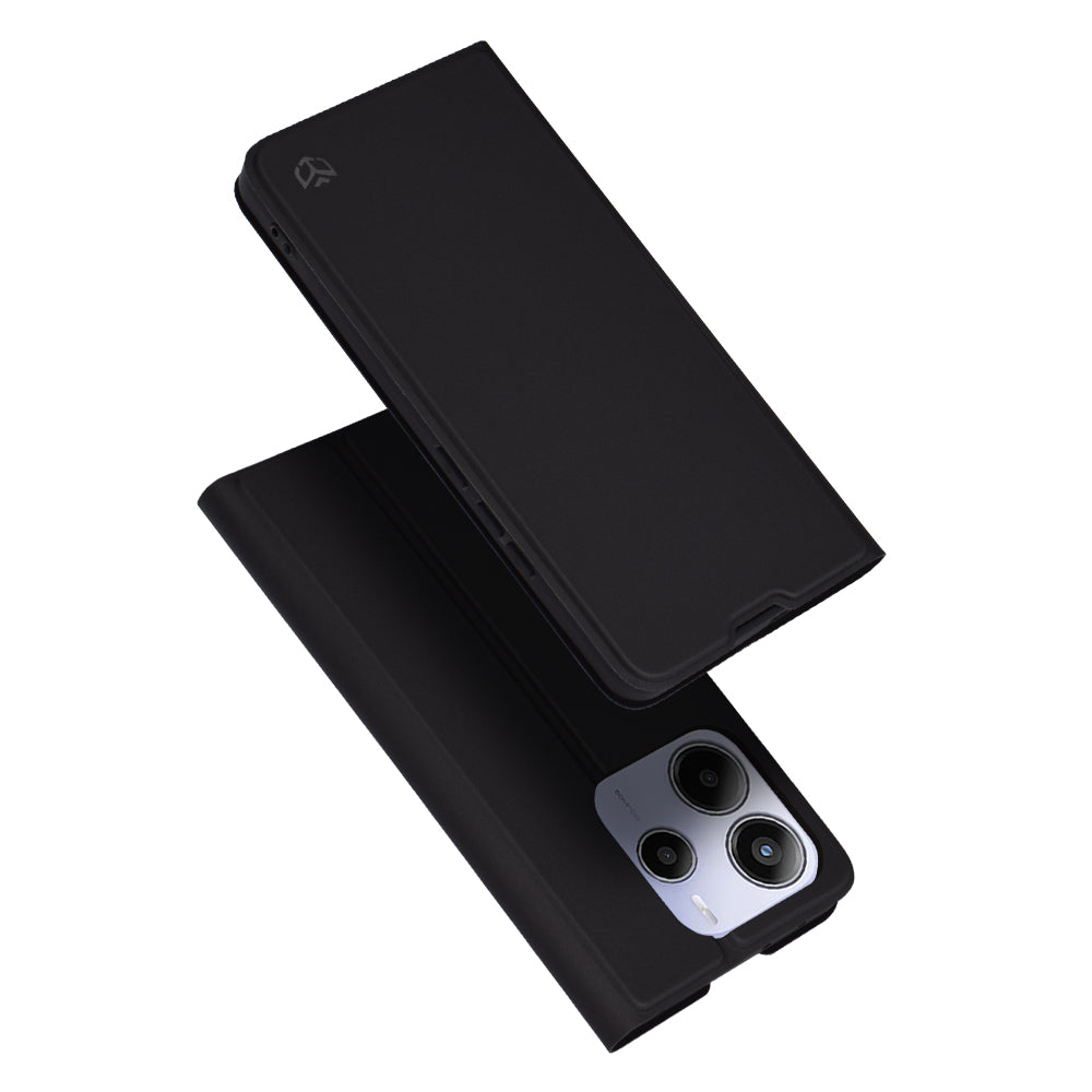 Deksel til Xiaomi Redmi Note 14 5G, Techsuit, Magskin Book, Svart