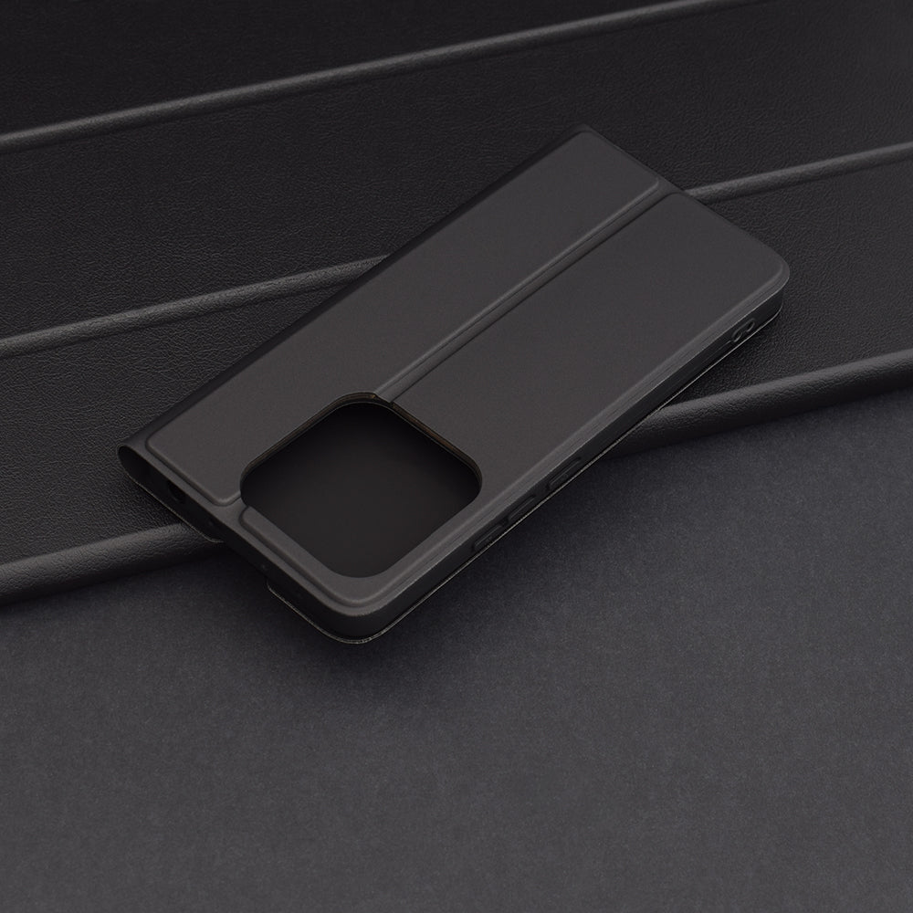 Deksel til Xiaomi Redmi Note 14 5G, Techsuit, Magskin Book, Svart