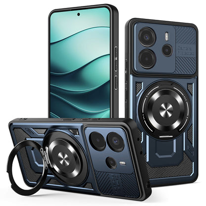 Deksel for Xiaomi Redmi Note 14 5G, Techsuit, RuggedCam, Blå