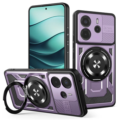 Deksel for Xiaomi Redmi Note 14 5G, Techsuit, RuggedCam, Lilla