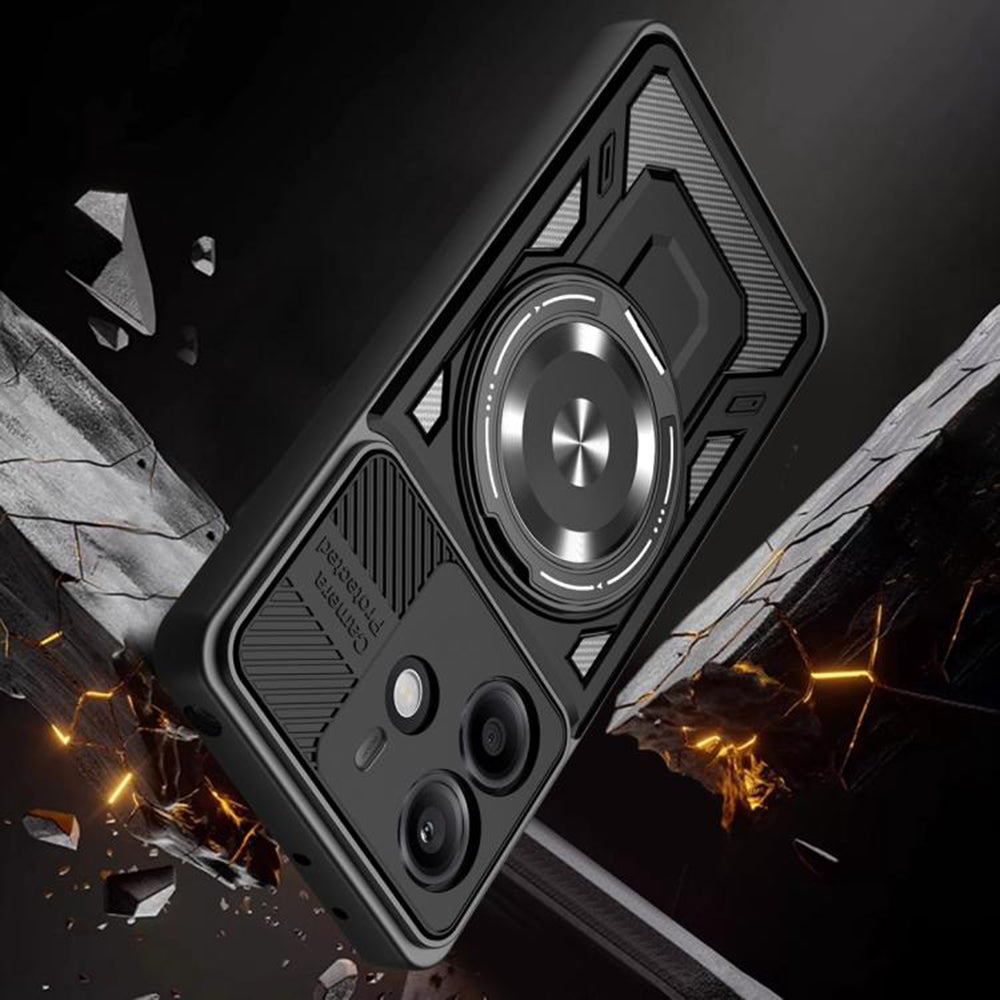 Deksel for Xiaomi Redmi Note 14 5G, Techsuit, RuggedCam, Lilla