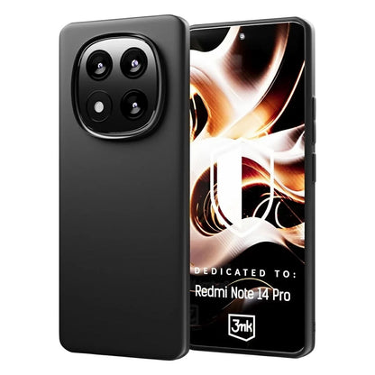 Deksel for Xiaomi Redmi Note 14 Pro 4G, 3MK, Matt svart