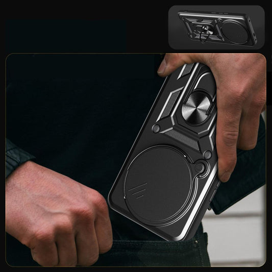 Deksel for Xiaomi Redmi Note 14 Pro 4G, Techsuit, CamShield, Svart