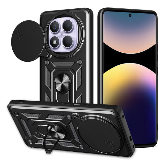 Deksel for Xiaomi Redmi Note 14 Pro 4G, Techsuit, CamShield, Svart