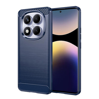 Deksel til Xiaomi Redmi Note 14 Pro 4G, Techsuit, Karbon, Blå