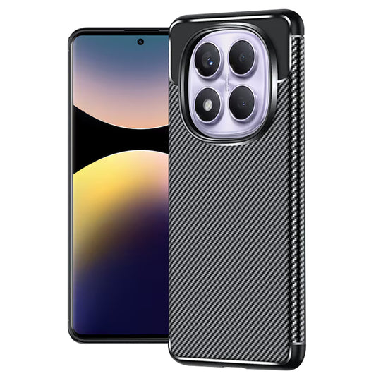 Deksel til Xiaomi Redmi Note 14 Pro 4G, Techsuit, Karbonfiber, Svart