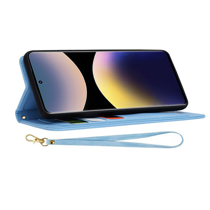 Deksel for Xiaomi Redmi Note 14 Pro 4G, Techsuit, FlipCraft, Blå